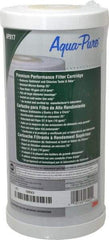 3M Aqua-Pure - 4-1/2" OD, 25µ, Large Diameter Carbon Cartridge Filter - 9-3/4" Long, Reduces Sediments, Tastes, Odors & Chlorine - Top Tool & Supply