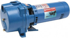 Goulds Pumps - 230 Volt, 17.2 Amp, 1 Phase, 3 HP, Self Priming Centrifugal Pump - 48J Frame, 1-1/2 Inch Inlet, 46 Head Pressure, 105 Max GPM, ODP Motor, Cast Iron Housing, Noryl Impeller, 107 Ft. Shut Off, Carbon Ceramic Mechanical Seal - Top Tool & Supply