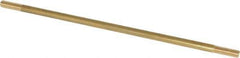 Made in USA - 12" Long, 3/8-16 Thread, Float Valve Rod - Brass, 1/2" Thread Length - Top Tool & Supply