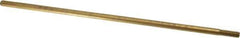 Made in USA - 12" Long, 5/16-18 Thread, Float Valve Rod - Brass, 1/2" Thread Length - Top Tool & Supply