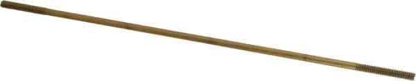 Made in USA - 12" Long, 1/4-20 Thread, Float Valve Rod - Brass, 1/2" Thread Length - Top Tool & Supply