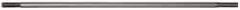 Made in USA - 10" Long, 1/4-20 Thread, Float Valve Rod - Stainless Steel, 1/2" Thread Length - Top Tool & Supply