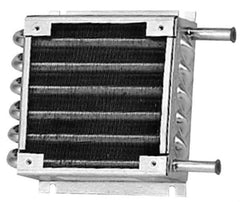 Lytron - 3/8" Tube OD, 1 Fan Mount, Liquid-To-Air Stainless Steel Tubed Process Equipment Heat Exchanger - Deionized Water Cooler, Corrosive Liquid Cooler, 5.8" High x 7.8" Wide x 1.8" Deep, 1,140 BTU/Hr, 400°F Max - Top Tool & Supply