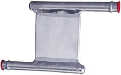 Lytron - 2" Long x 2" High, Beaded Connection Aluminum Tube Cold Plate - 3/8 OD Tube, Z Fluid Path Fluid Path, Ethylene Glycol & Water Mixture EGW Cooling, 0.13" Thick - Top Tool & Supply