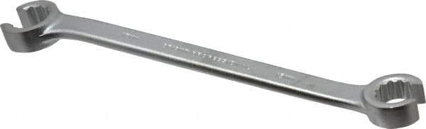 Proto - 15 x 17mm, Chrome Finish, Open End Flare Nut Wrench - 12 Points, 8" OAL, Steel, Double End Head - Top Tool & Supply