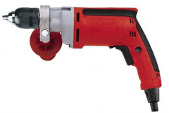 Milwaukee Tool - 1/2" Keyless Chuck, Pistol Grip Handle Electric Drill - Top Tool & Supply