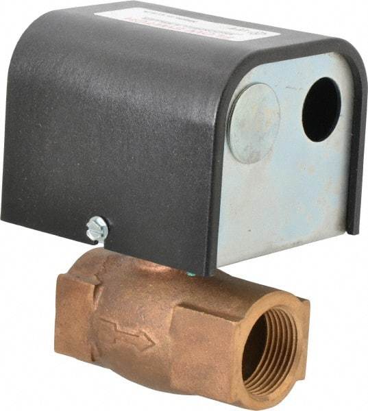 McDonnell & Miller - 150 psi, Brass Housing, General Purpose Flow Switch - 15 Flow Set Point, 1.5 to 15 GPM - Top Tool & Supply