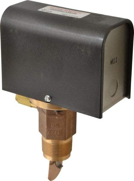 McDonnell & Miller - 300 psi, Brass Housing, General Purpose Flow Switch - 7.7 Flow Set Point, 4.8 to 998 GPM - Top Tool & Supply