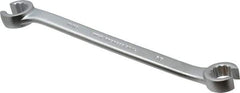 Proto - 5/8 x 11/16", Satin Finish, Open End Flare Nut Wrench - 12 Points, 8-3/4" OAL, Steel, Double End Head - Top Tool & Supply