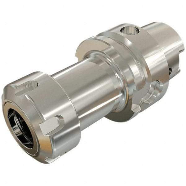 Iscar - 2mm to 20mm Capacity, 100mm Projection, HSK100A Hollow Taper, ER32 Collet Chuck - Through-Spindle - Exact Industrial Supply