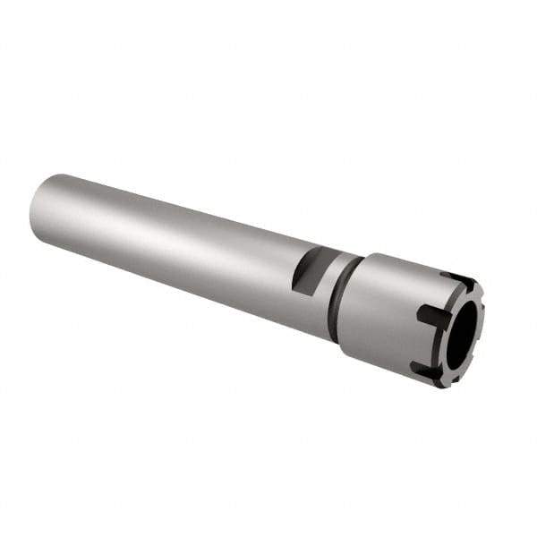 Iscar - 0.022" to 0.396" Capacity, 1" Projection, Straight Shank, ER16 Collet Chuck - 5" OAL, 3/4" Shank Diam - Exact Industrial Supply