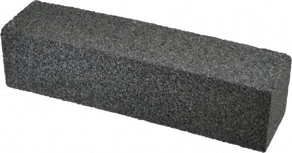 Made in USA - 8" Long x 2" Wide x 2" Thick, Silicon Carbide Sharpening Stone - Plain Rectangle, 24 Grit, Very Coarse Grade - Top Tool & Supply