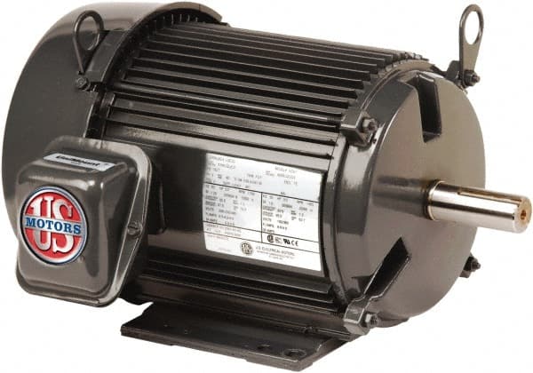 25 hp, TEFC Enclosure, No Thermal Protection, 1770, 1460 RPM, 208-230/460 & 190/380 Volt, 60/50 Hz, Three Phase Premium Efficient Motor Size 284 Frame, C-Face with Base Mount, 1 Speed, Double Shielded Ball Bearings, 65-59/29.3 Full Load Amps, F Class Insu