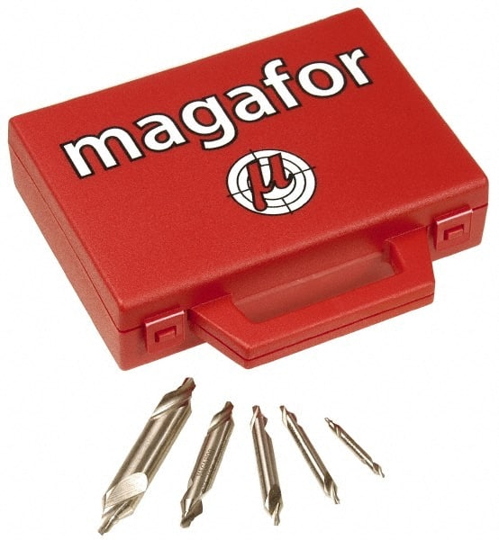 Magafor - Combination Drill & Countersink Sets Combination Drill and Countersink Material: High Speed Steel Included Angle: 82 - Top Tool & Supply