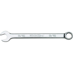 Combination Wrench: 11-3/4'' OAL, Alloy Steel, Satin Finish