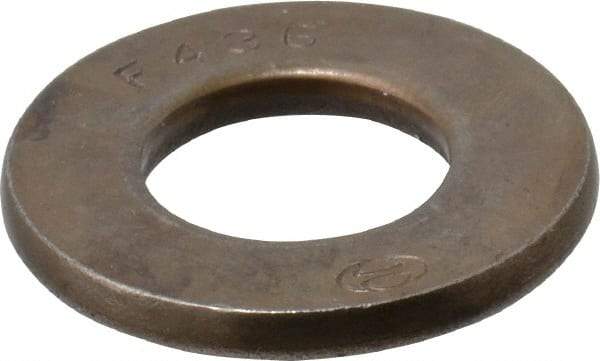 Value Collection - 1/2" Screw, Grade SAE 1035-1050 Steel Structural Flat Washer - 17/32" ID x 1-1/16" OD, Plain Finish - Top Tool & Supply