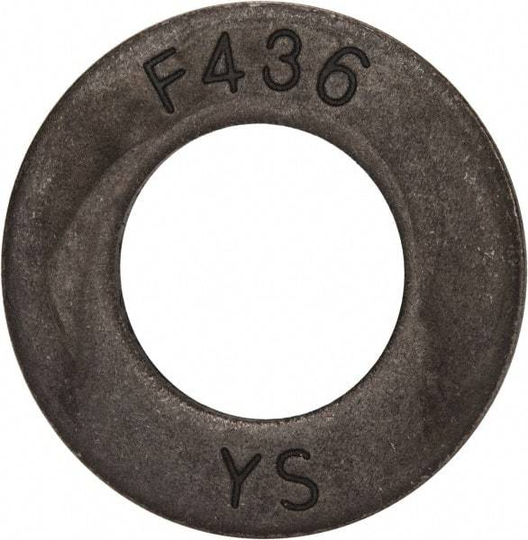 Value Collection - 7/8" Screw, Grade SAE 1035-1050 Steel Structural Flat Washer - 15/16" ID x 1-3/4" OD, Plain Finish - Top Tool & Supply