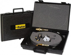 Parker - Accumulator Charging & Gauge Assembly - Includes 3,000 psi Gage, Charging Assembly, Gas Bleeder Valve, Charging Hose and Carrying Case, Use with Hydraulic Accumulators - Top Tool & Supply