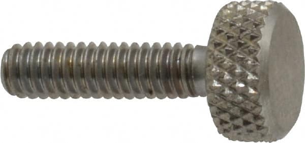 Gibraltar - #8-32 Knurled Shoulderless Grade 18-8 Stainless Steel Thumb Screw - Top Tool & Supply