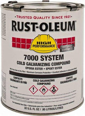 Rust-Oleum - 1 Qt Zinc Cold Galvanizing Compound - Comes in Pail - Top Tool & Supply