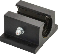 L.M76 - 0.5005" Inside Diam, Open Single Pillow Block Linear Bearing - 2" Overall Width - Top Tool & Supply