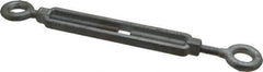 Made in USA - 1,200 Lb Load Limit, 3/8" Thread Diam, 6" Take Up, Steel Eye & Eye Turnbuckle - 11-7/8" Closed Length - Top Tool & Supply