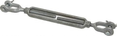 Made in USA - 800 Lb Load Limit, 5/16" Thread Diam, 4-1/2" Take Up, Steel Jaw & Jaw Turnbuckle - 9" Closed Length - Top Tool & Supply