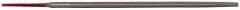 Simonds File - 6" Long, Second Cut, Round American-Pattern File - Double Cut, Tang - Top Tool & Supply