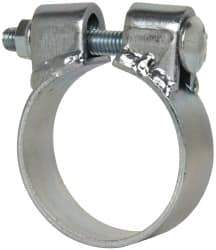 Made in USA - 2.67" ID, Steel Zinc Plated BCE Band Style Clamp - 0.12" Thick, 2-1/2" Hose - Top Tool & Supply