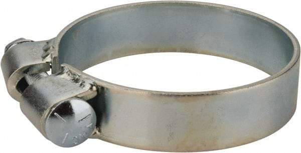 Made in USA - 3.92" ID, Steel Zinc Plated BCE Band Style Clamp - 0.12" Thick, 3-7/8" Hose - Top Tool & Supply