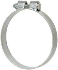 Made in USA - 6.17" ID, Steel Zinc Plated BCE Band Style Clamp - 0.12" Thick, 6" Hose - Top Tool & Supply