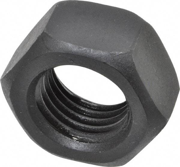 Value Collection - M30x3.50 Steel Right Hand Hex Nut - 46mm Across Flats, 24mm High, Uncoated - Top Tool & Supply