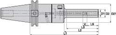 Kennametal - BT50 Taper Shank, 12mm Hole Diam, Hydraulic Tool Holder/Chuck - 19.5mm Nose Diam, 200mm Projection, 36mm Clamp Depth, 15,000 RPM, Through Coolant - Exact Industrial Supply