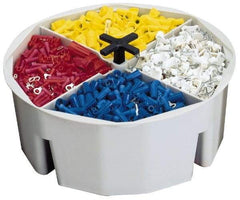 CLC - White Plastic Bucket Tool Organizer - 4" High - Top Tool & Supply