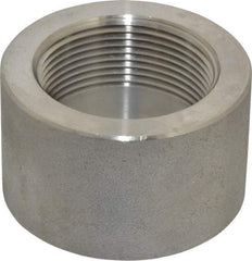 Merit Brass - 1-1/2" Grade 304/304L Stainless Steel Pipe Half Coupling - FNPT End Connections, 3,000 psi - Top Tool & Supply