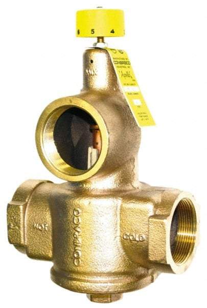 Conbraco - 1" Pipe, 150 Max psi, Bronze Water Mixing Valve & Unit - FNPT x FNPT End Connections - Top Tool & Supply