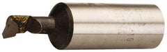 Made in USA - 11/16" Min Bore Diam, 3-3/4" Max Bore Depth, 5/8 Shank Diam, Boring Bar - Right Hand Cut, Carbide-Tipped, Bright Finish - Exact Industrial Supply