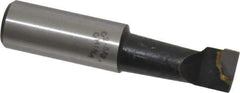 Interstate - 9/16" Min Bore Diam, 1-1/2" Max Bore Depth, 5/8 Shank Diam, Boring Bar - Right Hand Cut, Carbide-Tipped, Bright Finish - Exact Industrial Supply