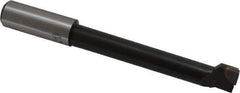 Interstate - 13/16" Min Bore Diam, 4-1/2" Max Bore Depth, 3/4 Shank Diam, Boring Bar - Right Hand Cut, Carbide-Tipped, Bright Finish - Exact Industrial Supply