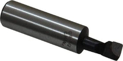 Interstate - 5/16" Min Bore Diam, 3/4" Max Bore Depth, 1/2 Shank Diam, Boring Bar - Right Hand Cut, Carbide-Tipped, Bright Finish - Exact Industrial Supply