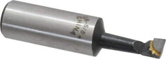 Interstate - 5/16" Min Bore Diam, 1-1/8" Max Bore Depth, 5/8 Shank Diam, Boring Bar - Right Hand Cut, Carbide-Tipped, Bright Finish - Exact Industrial Supply