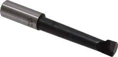 Interstate - 9/16" Min Bore Diam, 3" Max Bore Depth, 5/8 Shank Diam, Boring Bar - Right Hand Cut, Carbide-Tipped, Bright Finish - Exact Industrial Supply