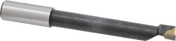 Interstate - 11/16" Min Bore Diam, 3-3/4" Max Bore Depth, 5/8 Shank Diam, Boring Bar - Right Hand Cut, Carbide-Tipped, Bright Finish - Exact Industrial Supply