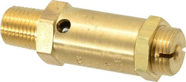 Kingston - 1/4" Inlet, Safety Relief Valve - 25 Max psi, Brass - Top Tool & Supply