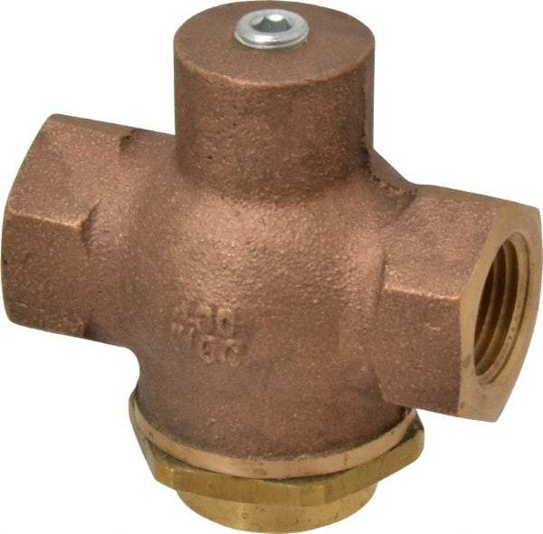 Kingston - 1/2" Brass Check Valve - Inline, FNPT x FNPT, 400 WOG - Top Tool & Supply