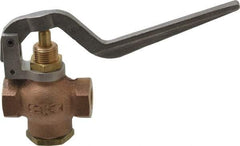 Kingston - 1/4" Pipe, 400 Max psi, Buna N Disc, Self Closing Control Valve - Squeeze Lever, FNPT x FNPT End Connections - Top Tool & Supply