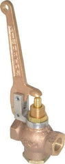 Kingston - 3/8" Pipe, 400 Max psi, Buna N Disc, Self Closing Control Valve - Pull Lever, FNPT x FNPT End Connections - Top Tool & Supply