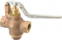 Kingston - 1/2" Pipe, 400 Max psi, Buna N Disc, Self Closing Control Valve - Balanced Valve Squeeze Lever, FNPT x FNPT End Connections - Top Tool & Supply