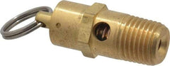 Kingston - 1/4" Inlet, ASME Safety Relief Valve - 150 Max psi, Brass - Top Tool & Supply