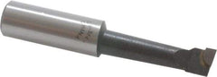 Interstate - 9/16" Min Bore Diam, 2-1/4" Max Bore Depth, 3/4 Shank Diam, Boring Bar - Right Hand Cut, Carbide-Tipped, Bright Finish - Exact Industrial Supply